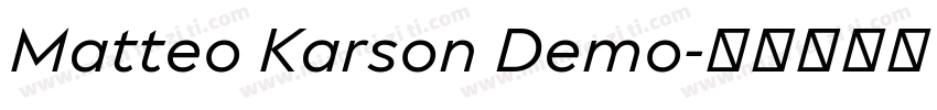 Matteo Karson Demo字体转换